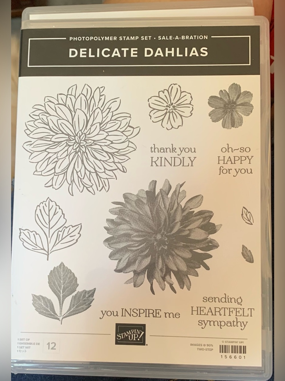 Stampin' Up! Delicate Dahlias Photopolymer Stamp Set - 1 stamp used once